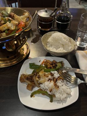 this is the Mapo Tofu // huge recommendation!!  at Zhang Bistro in New Orleans