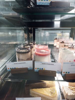 Vegan desserts at La Fontana in Esztergom