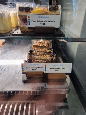 Vegan cakes 2 at La Fontana in Esztergom
