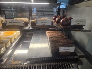 Vegan cake options 1 at La Fontana in Esztergom