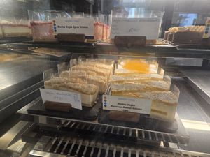 Vegan cake options 2 at La Fontana in Esztergom
