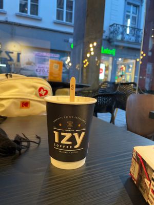Dark hot chocolate  at IzyCoffee - Langemunt in Ghent