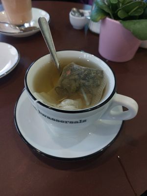 green tea at mehlwassersalz in Frankfurt