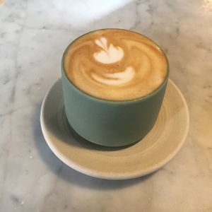 Oat cappuccino at Hoppenworth & Ploch - Markt in Frankfurt