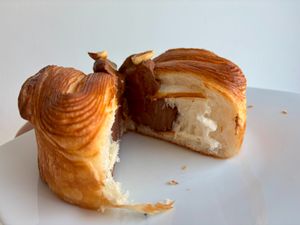 Veganuary hazelnut croissant at Hoppenworth & Ploch - Markt in Frankfurt