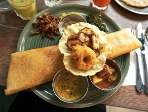 Dosa Gourmand at Le Petit Veg in Paris