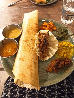 Dosa gourmand 14€ at Le Petit Veg in Paris