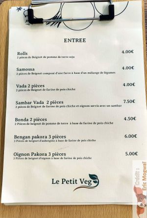 Entree at Le Petit Veg in Paris