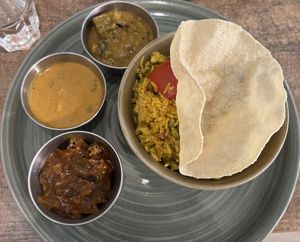 Rice with mushrooms  at Le Petit Veg in Paris