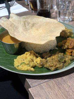 Thali vegan 13€  at Le Petit Veg in Paris