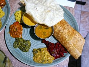 Dosa gourmand at Le Petit Veg in Paris