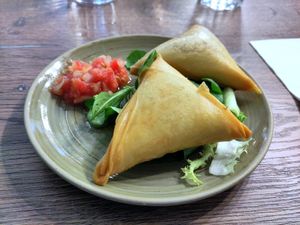 Samossas at Le Petit Veg in Paris