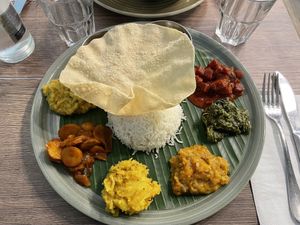 Thali vegan  at Le Petit Veg in Paris