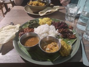 Vegan thali at Le Petit Veg in Paris