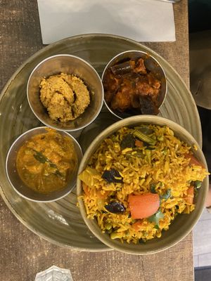 Vegetable Biryani  at Le Petit Veg in Paris