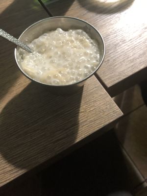 Free desert  at Le Petit Veg in Paris