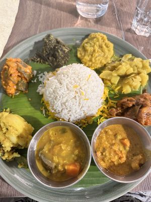 Thali vegan plate  at Le Petit Veg in Paris