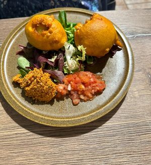 Bonda starter   at Le Petit Veg in Paris