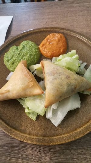 Samosa at Le Petit Veg in Paris
