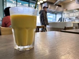 Mango lassi   at Le Petit Veg in Paris