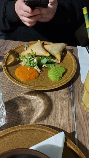 Samossas at Le Petit Veg in Paris