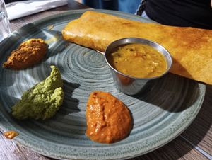 Masala dosa at Le Petit Veg in Paris