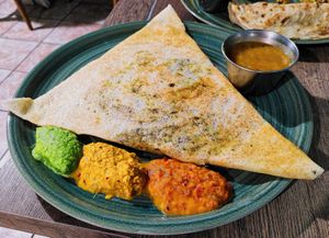 Potato dosa at Le Petit Veg in Paris