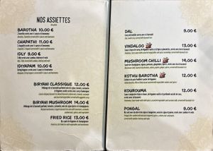 Menu, pt 2 at Le Petit Veg in Paris