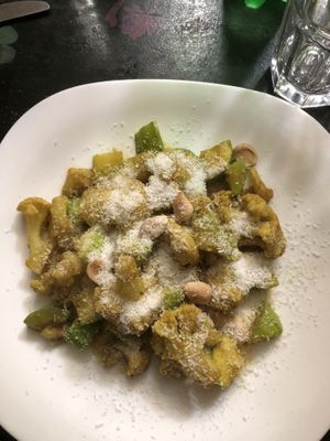 this is not Parmesan but coconut flakes  at Dream House in Sofia