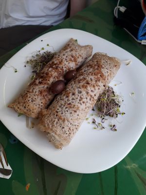 Buckwheat pancakes at Dream House in Sofia