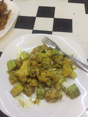 Almond coconut curry at Dream House in Sofia