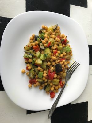 Curried Chickpeas at Dream House in Sofia