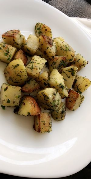 Herbed potatoes  at Dream House in Sofia
