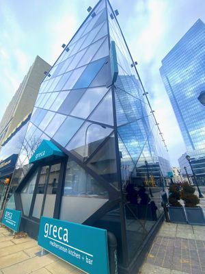 Outside  at Greca Mediterranean Kitchen in White Plains