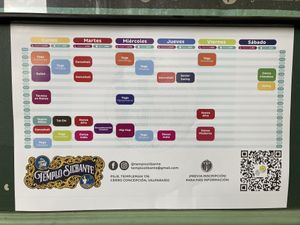 Activities of the week in two rooms belonging to the same premise   at Veggie Beer House in Valparaiso