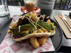 Gyros   at Yiayia's Garden in Haberfield