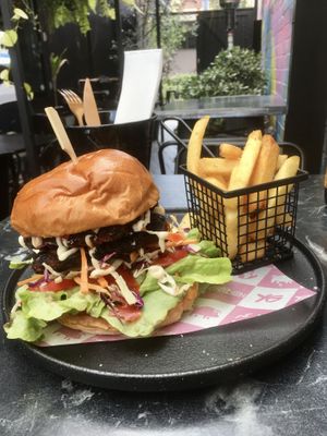 Pump’in burger  at Yiayia's Garden in Haberfield