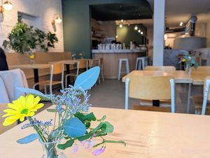 Cute place at Nina Pizza - St-Jean-Baptiste in Quebec