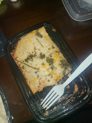 Truffle mushroom lasagna at The Vegan Lasagna Garden - Cloud Kitchen in San Francisco