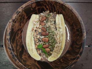 Cacao Lion's Mane Bowl at Pure Vegan Heaven - Food Stall in Koh Phangan