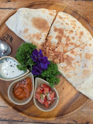 Mushroom quesadilla at Pure Vegan Heaven - Food Stall in Koh Phangan