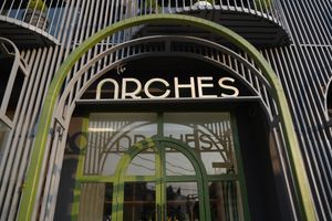 The Arches Exterior - Best restaurant in Rishikesh for couples near laxman jhula at The Arches in Rishikesh