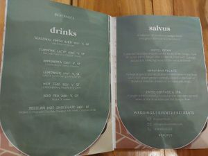 Menu at The Arches in Rishikesh