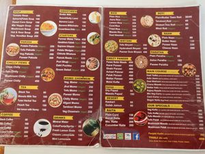 Menu. Almost all vegan at Annakoot Veg-Veg Cuisine in Kathmandu