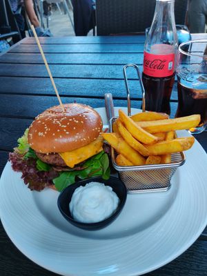 Vegansk burger at Rungsted Kro in Rungsted