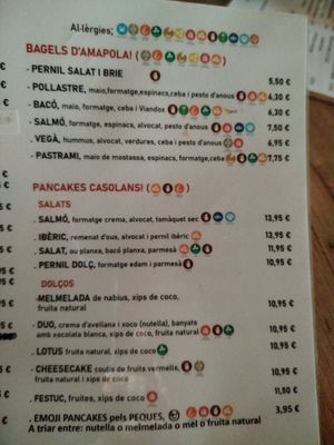 Carta2 at Grifolls Food & Coffee in Terrassa