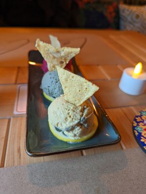 Trio of Hummus at LEVEL - Vegan & Gluten Free in Antalya