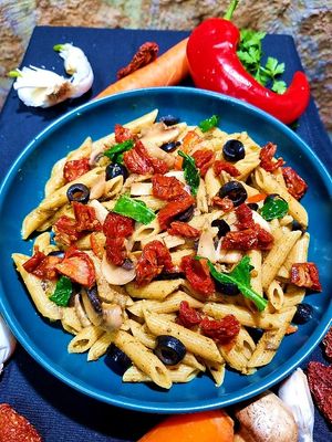 Penne with Mushroom at LEVEL - Vegan & Gluten Free in Antalya