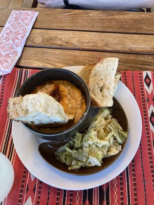 Mashed beans starter  at Crama Sibiană in Sibiu