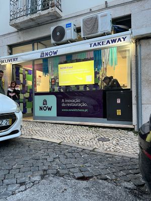 The outside of the cloud kitchen at A Minha Avó in Lisbon